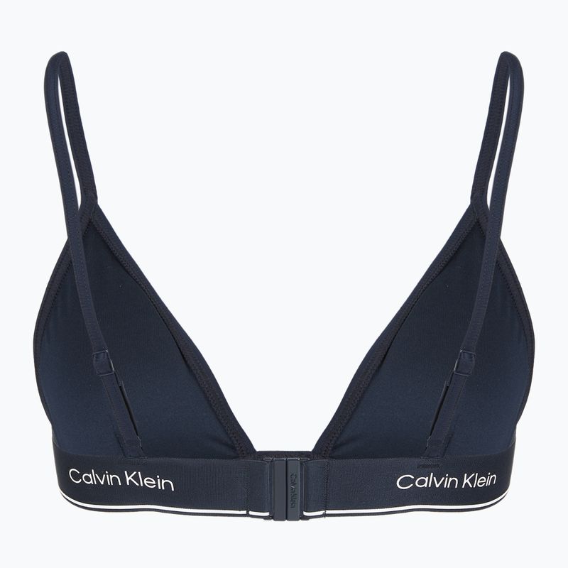 Calvin Klein KW0KW02424 Triangle-RP dunkel saphirfarbenes Badeanzug-Oberteil 2