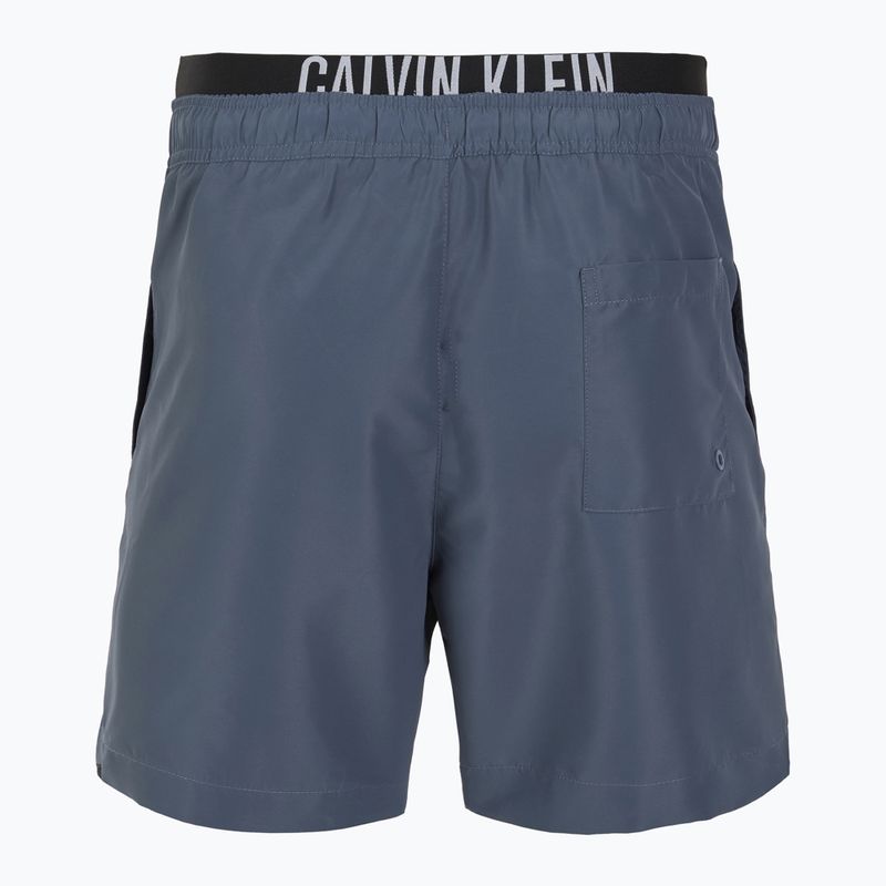 Badeshorts Herren Calvin Klein KM0KM01093 Intense Power Medium Double WB grisaille 2