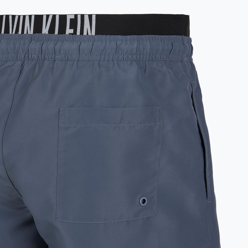 Badeshorts Herren Calvin Klein KM0KM01093 Intense Power Medium Double WB grisaille 4