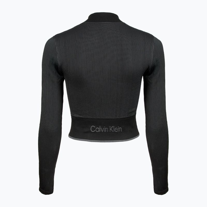 Hoodie Sweatshirt Damen Calvin Klein 00GWS4J406 Seamless black 2