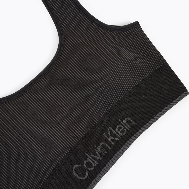 Calvin Klein Trainings-BH 00GWS4K220 Nahtlose mittlere Unterstützung schwarz 3