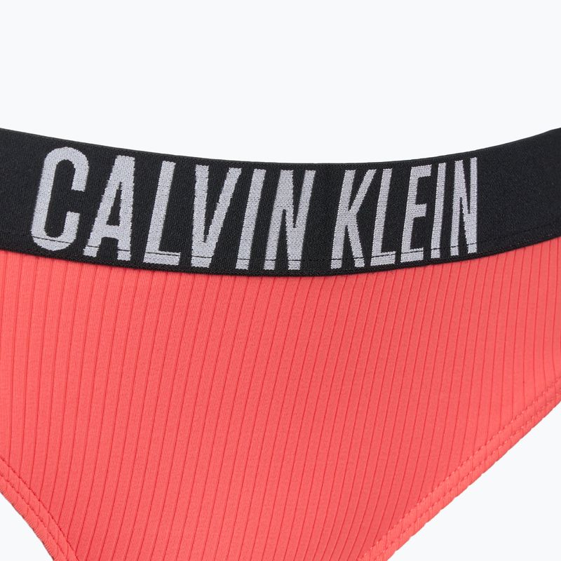 Bikini-Unterteil Calvin Klein KW0KW02752 Intense Power Rib Bikini dazzling coral 3