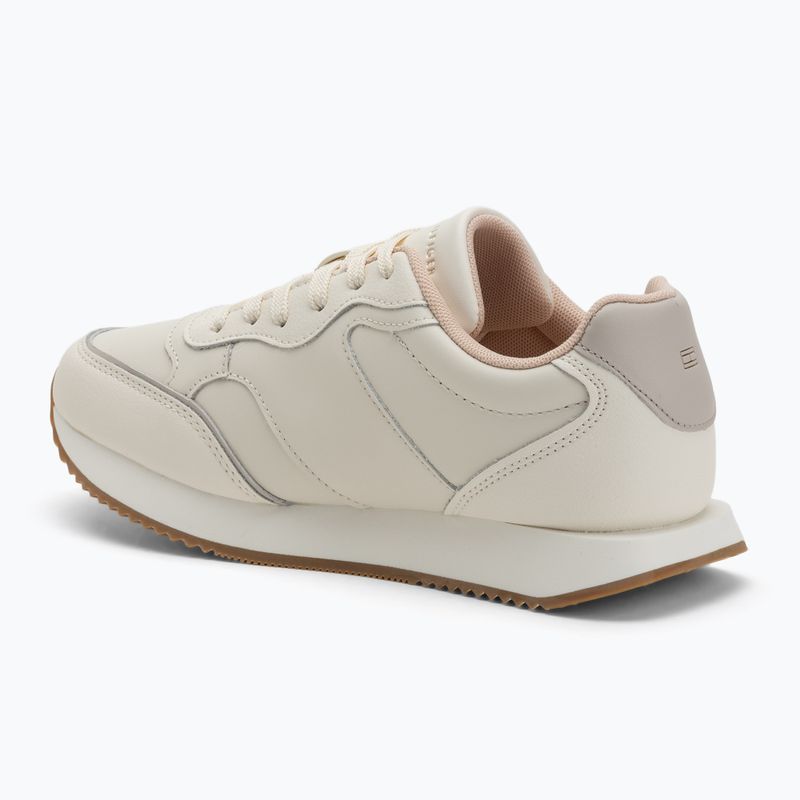 Tommy Hilfiger Leather Runner Damenschuhe Elfenbeinblüte/Neusprin 3