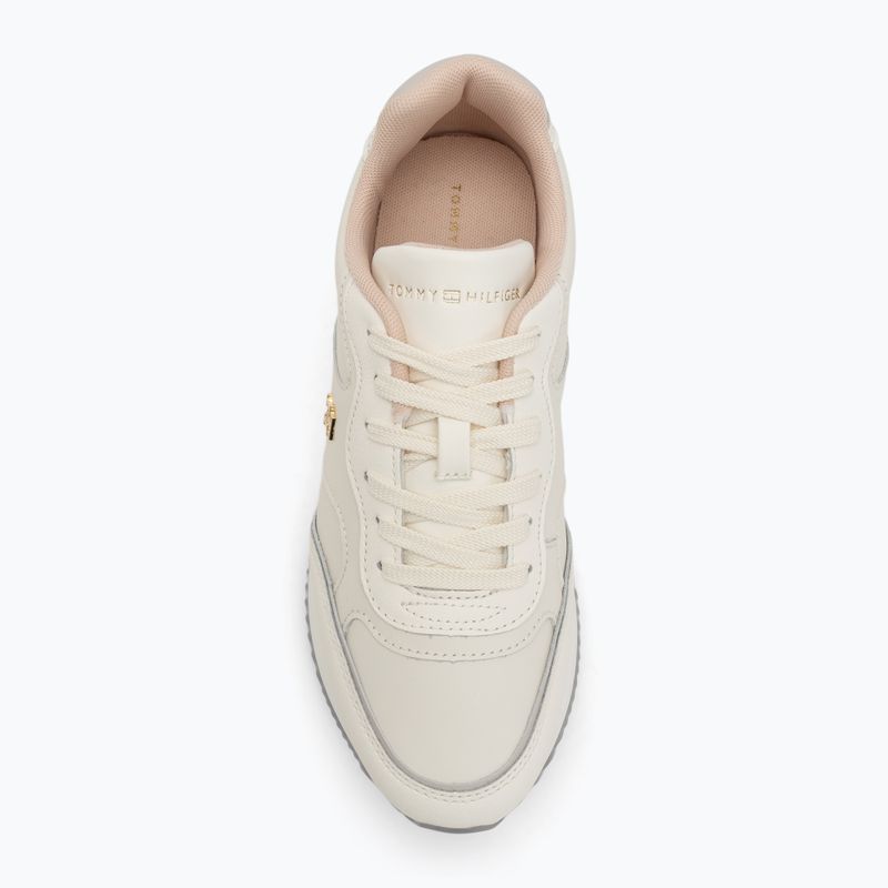 Tommy Hilfiger Leather Runner Damenschuhe Elfenbeinblüte/Neusprin 5