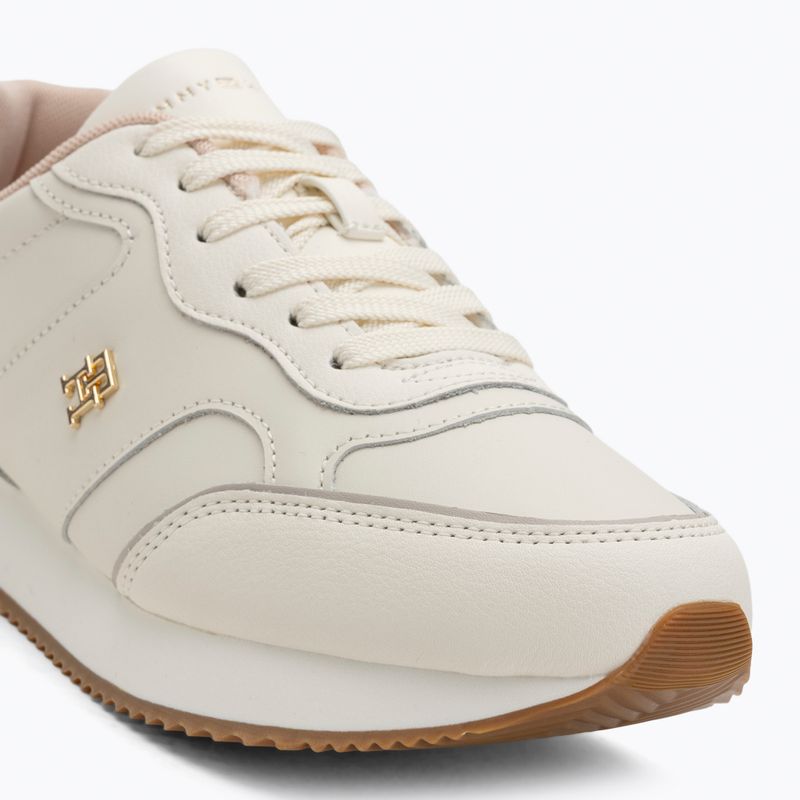 Tommy Hilfiger Leather Runner Damenschuhe Elfenbeinblüte/Neusprin 7