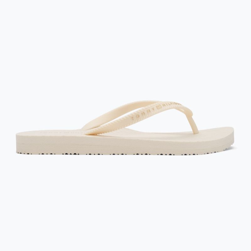 Tommy Hilfiger Strap Beach Sandale Damen Elfenbein Blütenblatt Flip Flops 2