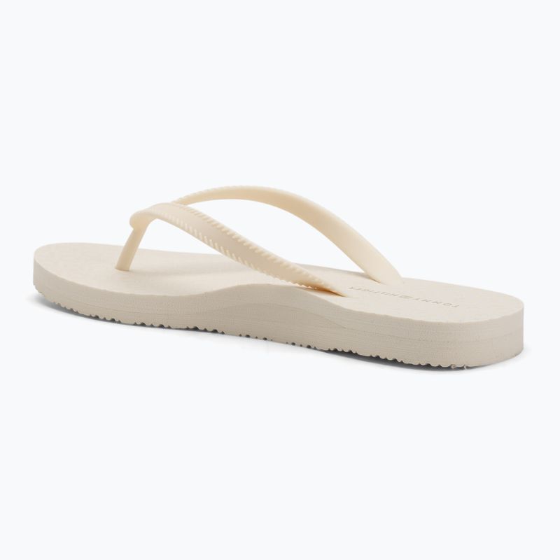 Tommy Hilfiger Strap Beach Sandale Damen Elfenbein Blütenblatt Flip Flops 3