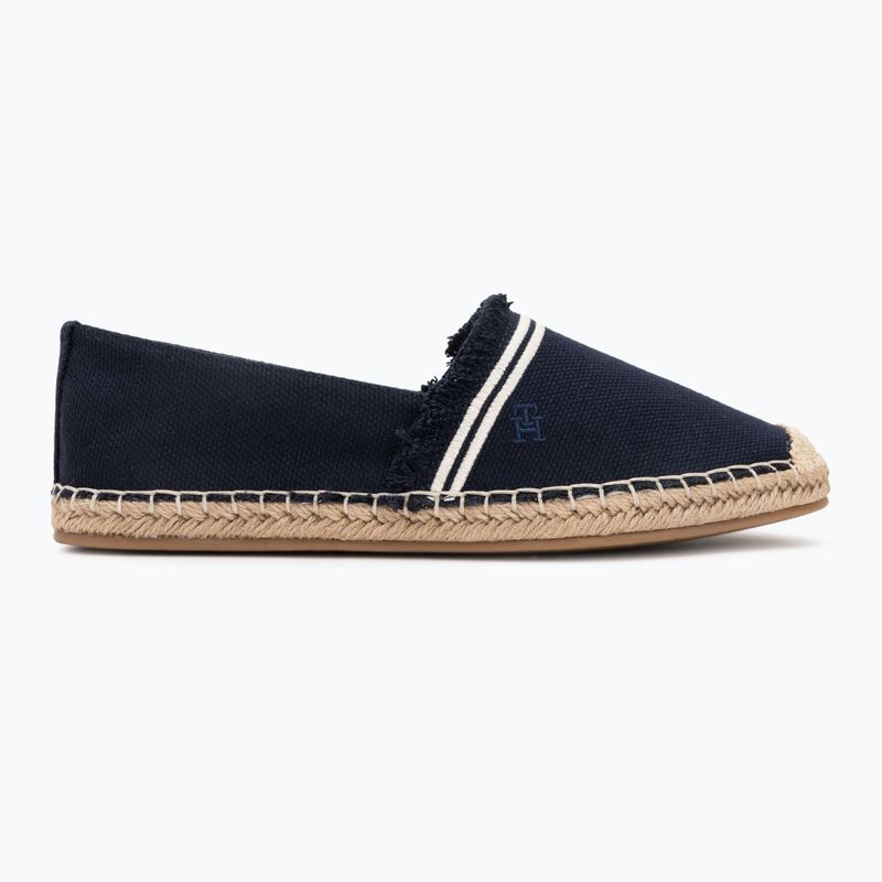 Damen-Espadrilles Tommy Hilfiger Fringe Canvas Closed space blue 2