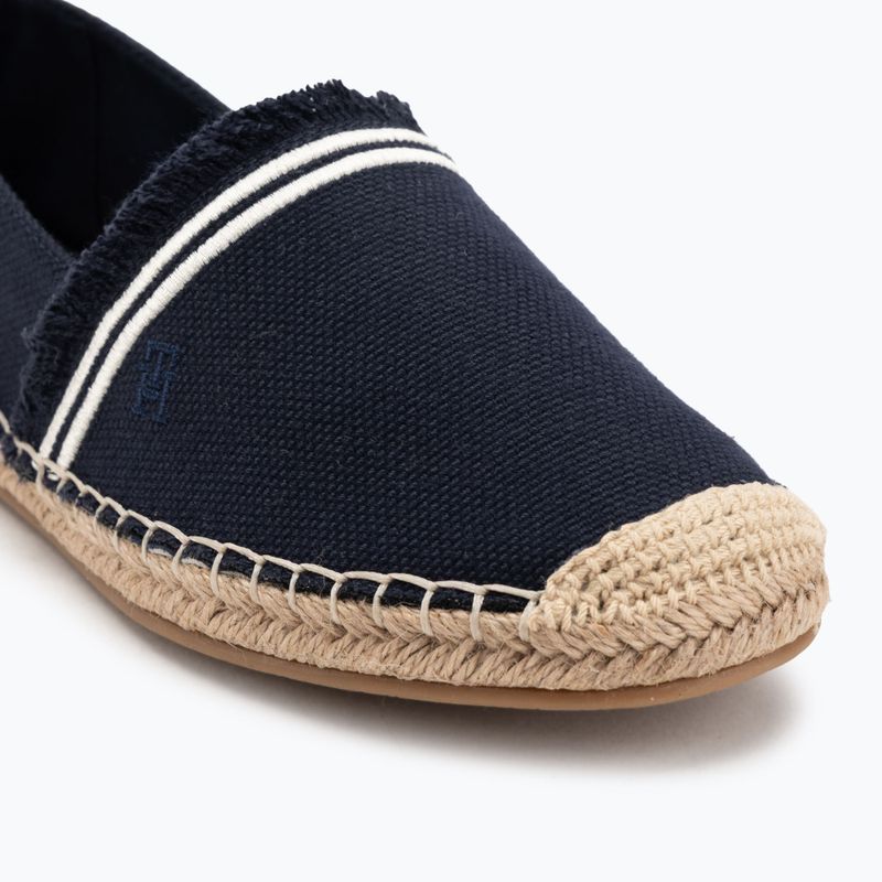 Damen-Espadrilles Tommy Hilfiger Fringe Canvas Closed space blue 7