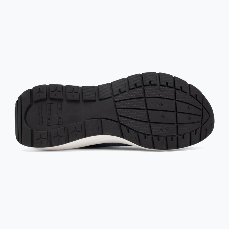 Herren Tommy Jeans Runner gestrickt blau Moment Schuhe 4