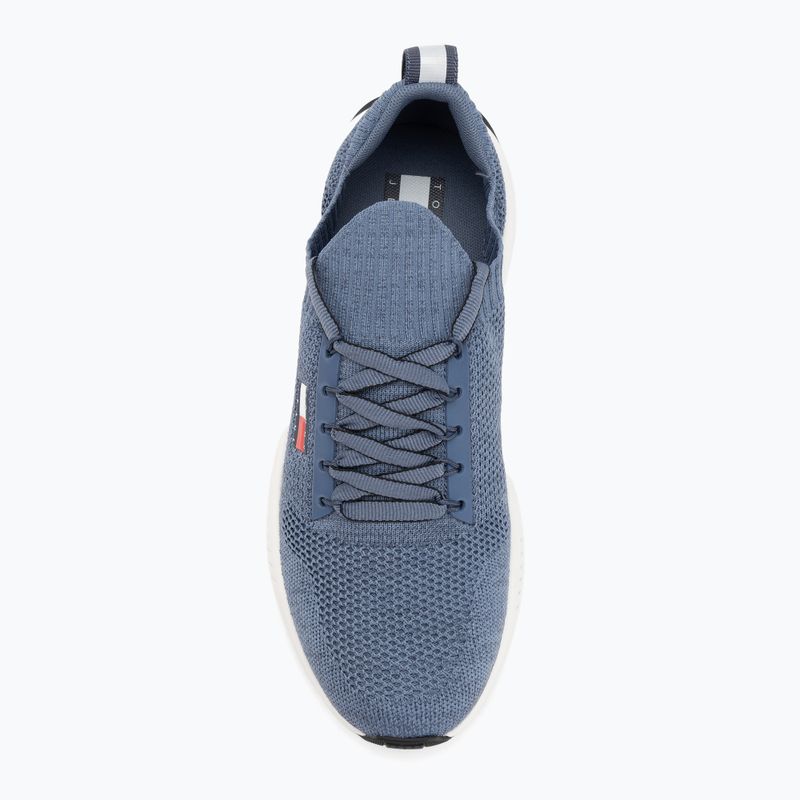 Herren Tommy Jeans Runner gestrickt blau Moment Schuhe 5