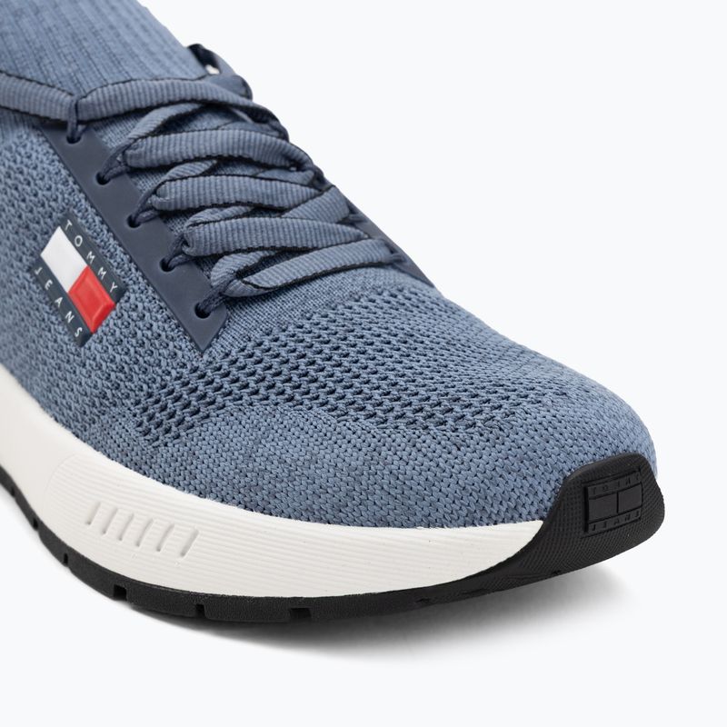 Herren Tommy Jeans Runner gestrickt blau Moment Schuhe 7