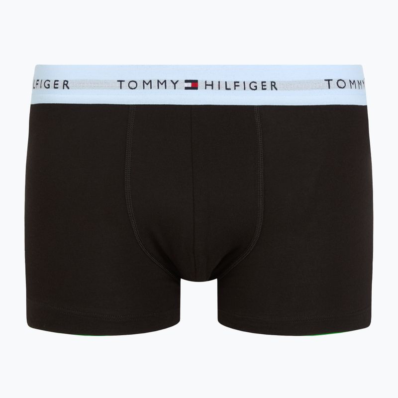 Tommy Hilfiger Herren Boxershorts Repeat Logo Trunks 7 Paar Breezy Blau/Premium Grün/Premium Rot/Schwarz 2
