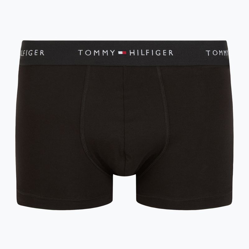 Tommy Hilfiger Herren Boxershorts Repeat Logo Trunks 7 Paar Breezy Blau/Premium Grün/Premium Rot/Schwarz 7