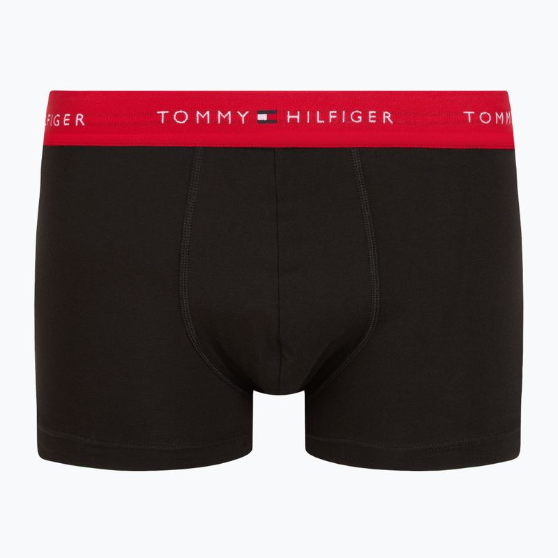 Tommy Hilfiger Herren Boxershorts Repeat Logo Trunks 7 Paar Breezy Blau/Premium Grün/Premium Rot/Schwarz 9