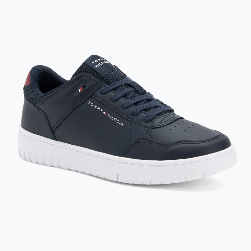 Herren Tommy Hilfiger Basket Core Lite Lth Mix Wüste Himmel Schuhe