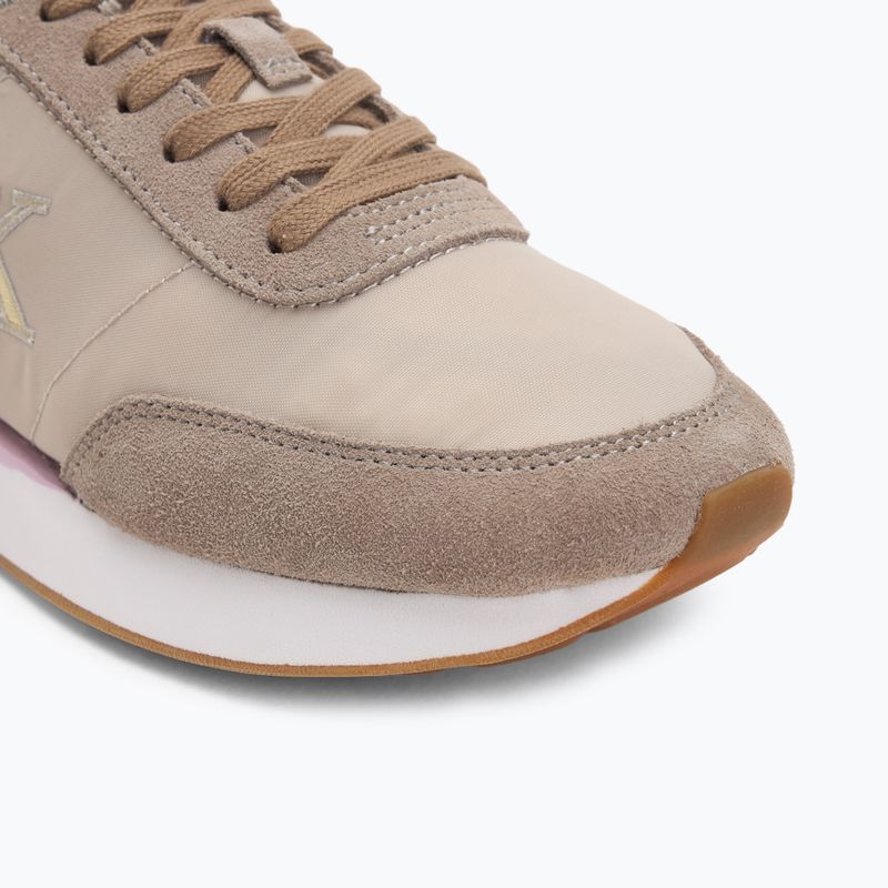 Damenschuhe Calvin Klein YW0YW01990 Retro Runner Lace Up Nylon MG chateau/taupe/fragrant lilac 7