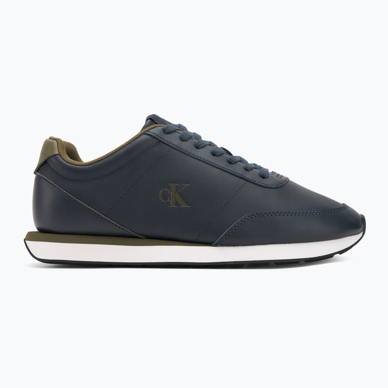 Herrenschuhe Calvin Klein YM0YM01355 Retro Runner Essential Leather navy/capers 2