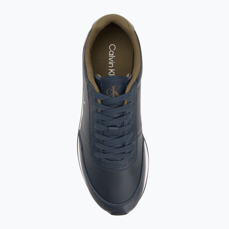 Herrenschuhe Calvin Klein YM0YM01355 Retro Runner Essential Leather navy/capers 5