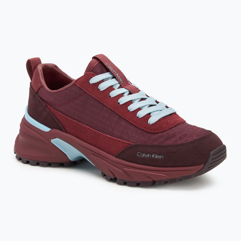 Damenschuhe Calvin Klein YW0YW01995 Hike Runner Casual Ny-Su AOP WN burgundy
