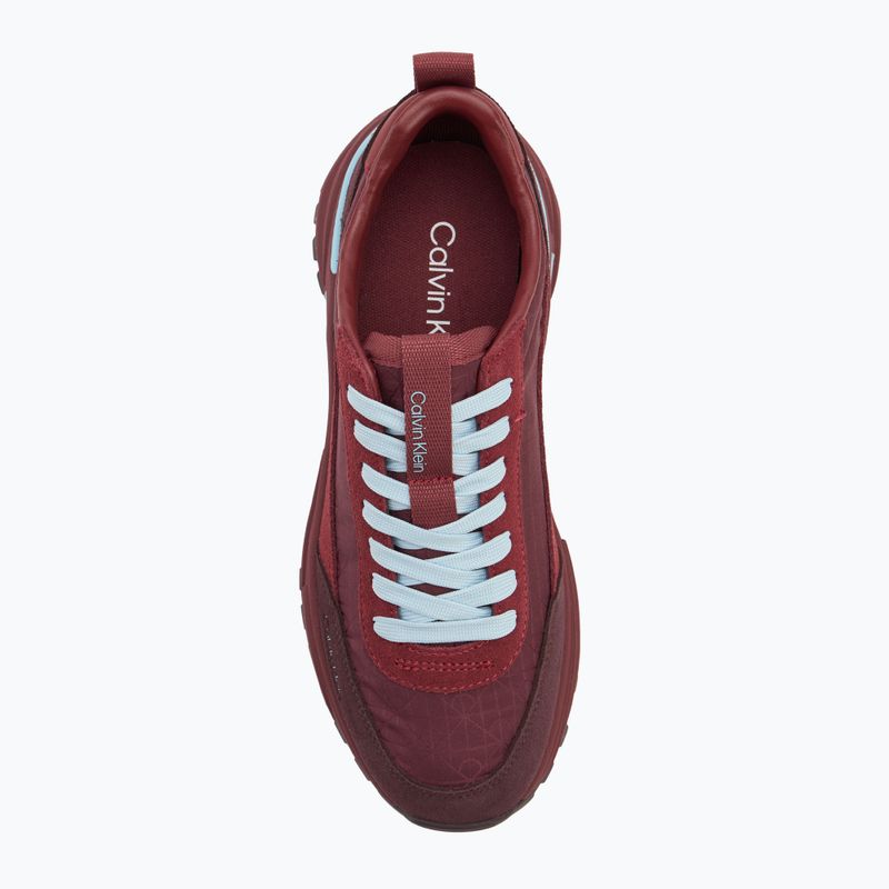 Damenschuhe Calvin Klein YW0YW01995 Hike Runner Casual Ny-Su AOP WN burgundy 5