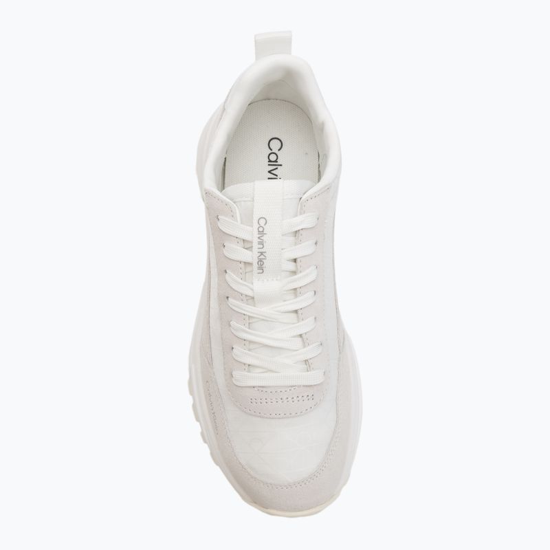 Damenschuhe Calvin Klein YW0YW01995 Hike Runner Casual Ny-Su AOP WN white/marshmallow/feather gray 5