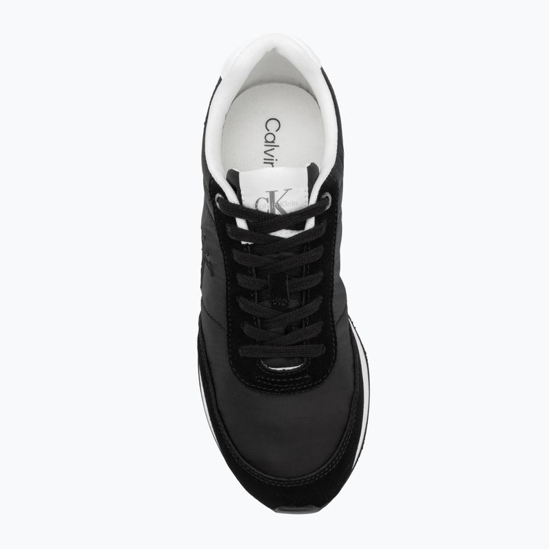 Damenschuhe Calvin Klein YW0YW01990 Retro Runner Schnürer Nylon MG black/bright white 6