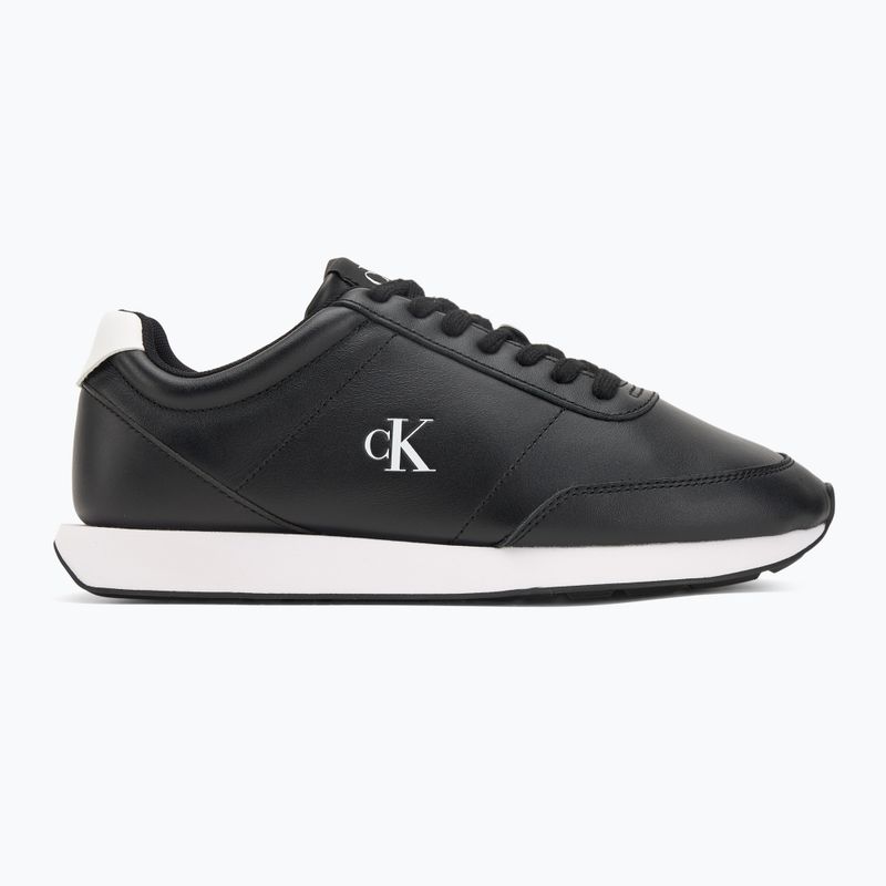 Herrenschuhe Calvin Klein YM0YM01355 Retro Runner Essential Leather black/bright white 2