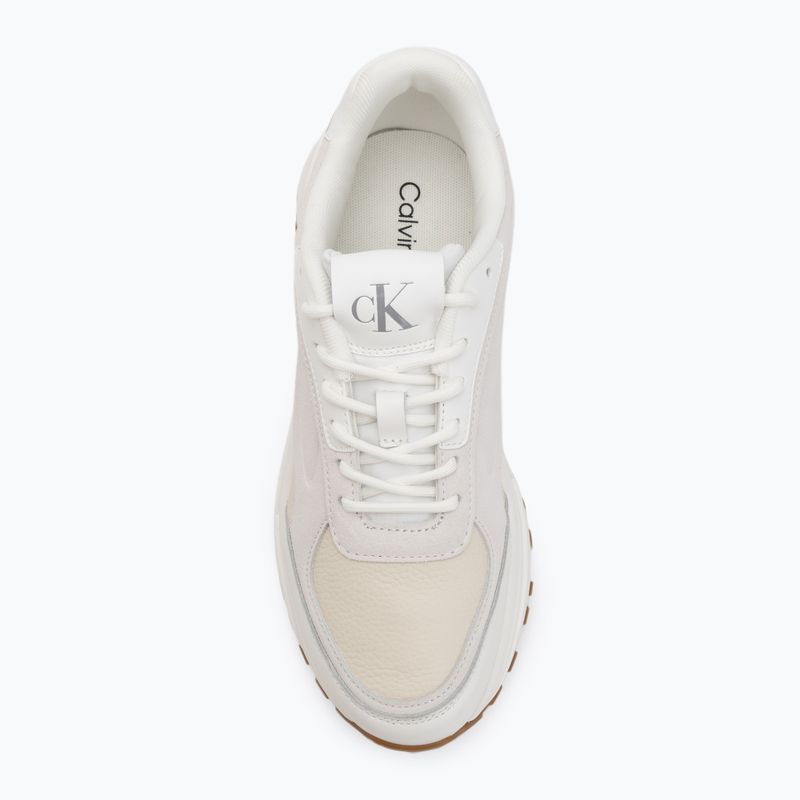 Herrenschuhe Calvin Klein YM0YM01289 Hike Runner HF Leather Mix bright white/creamy white/eggshell 5