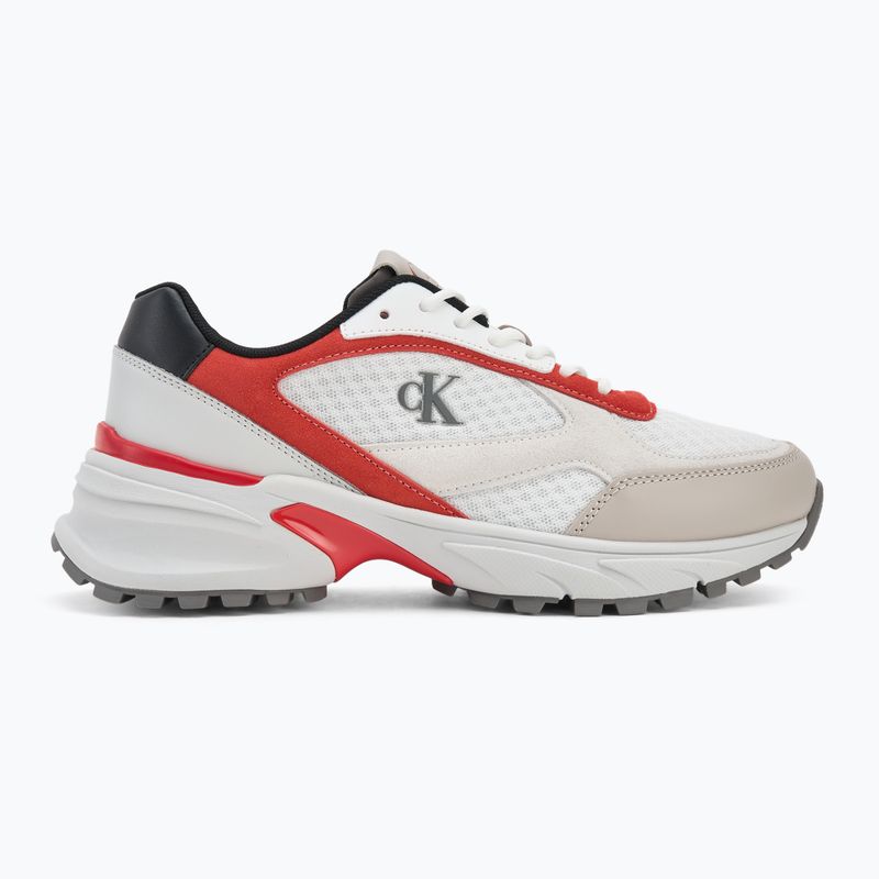 Herrenschuhe Calvin Klein YM0YM01379 Hike Runner Mesh MIX bright white/grey/flame scarlet 2