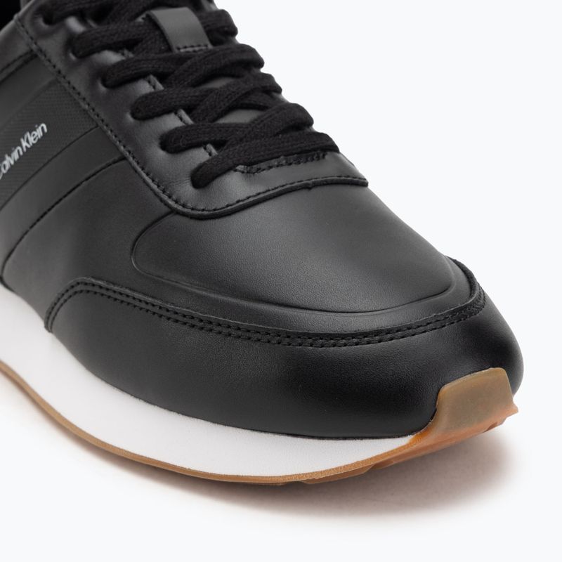 Herren Sneaker Calvin Klein YM0YM01381 Retro Runner Leather Tape black/bright white/gum 7