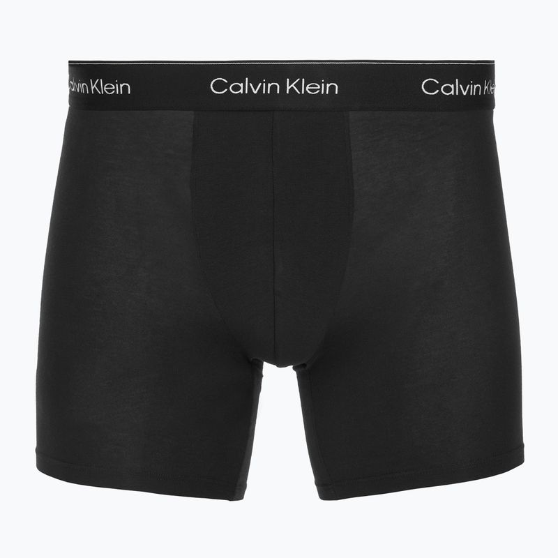 Boxershorts Calvin Klein LV00NB4394 Brief 3er-Pack black/chalk logo/black/curry 2
