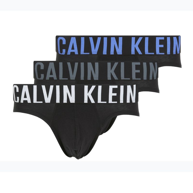 Herren-Slips Calvin Klein 000NB3607A Hip Brief 3er Pack black bodies/turbulence/white/iridescent