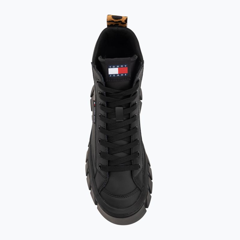 Tommy Jeans Damen Schuhe Vulc Flatform Leopard schwarz 5