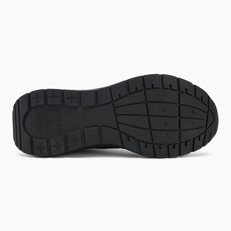 Tommy Jeans Herrenschuhe Runner Leder schwarz 4