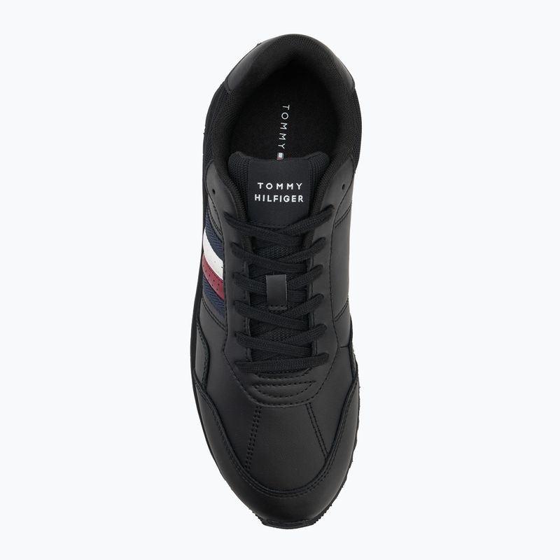 Herren Schuhe Tommy Hilfiger New Runner Eva Lth Stripes schwarz 5