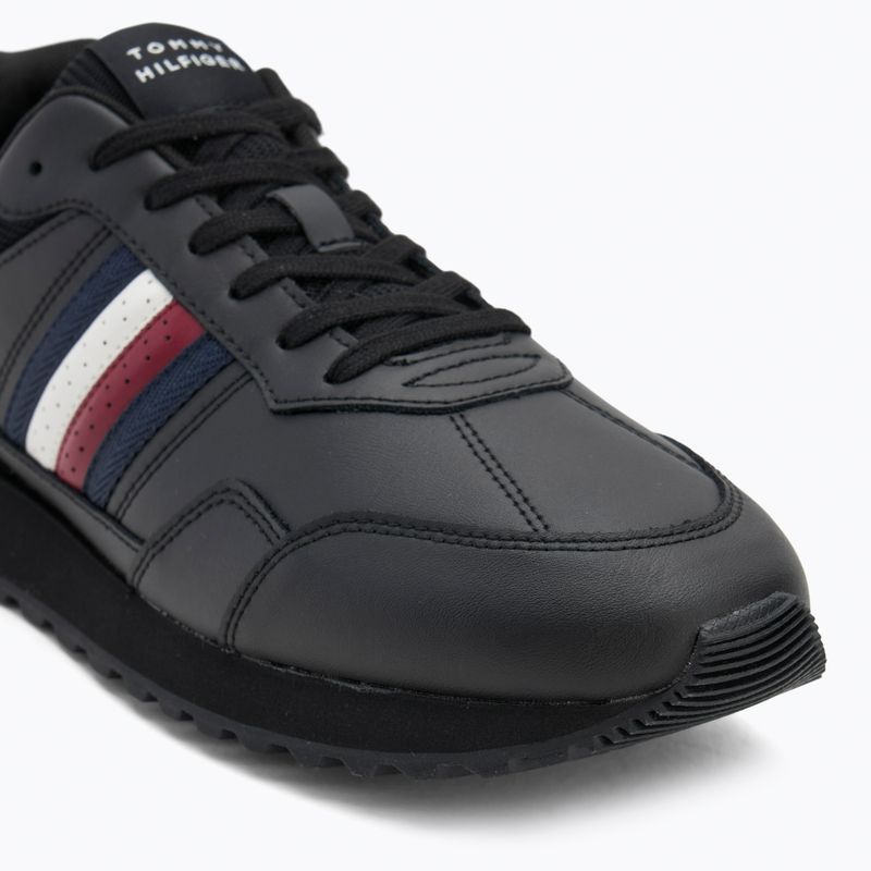 Herren Schuhe Tommy Hilfiger New Runner Eva Lth Stripes schwarz 7