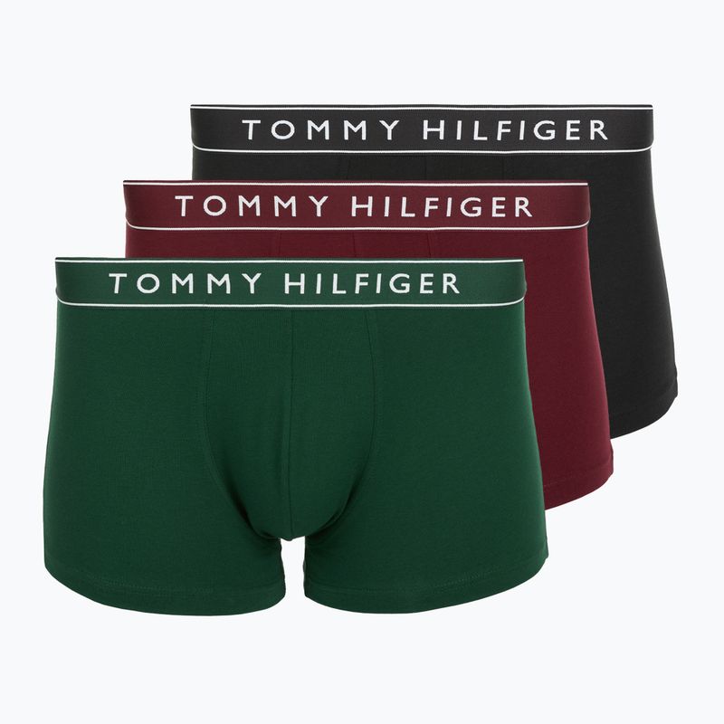 Boxershorts Tommy Hilfiger UM0UM03520 Trunk 3er-Pack orange green/deep red/black