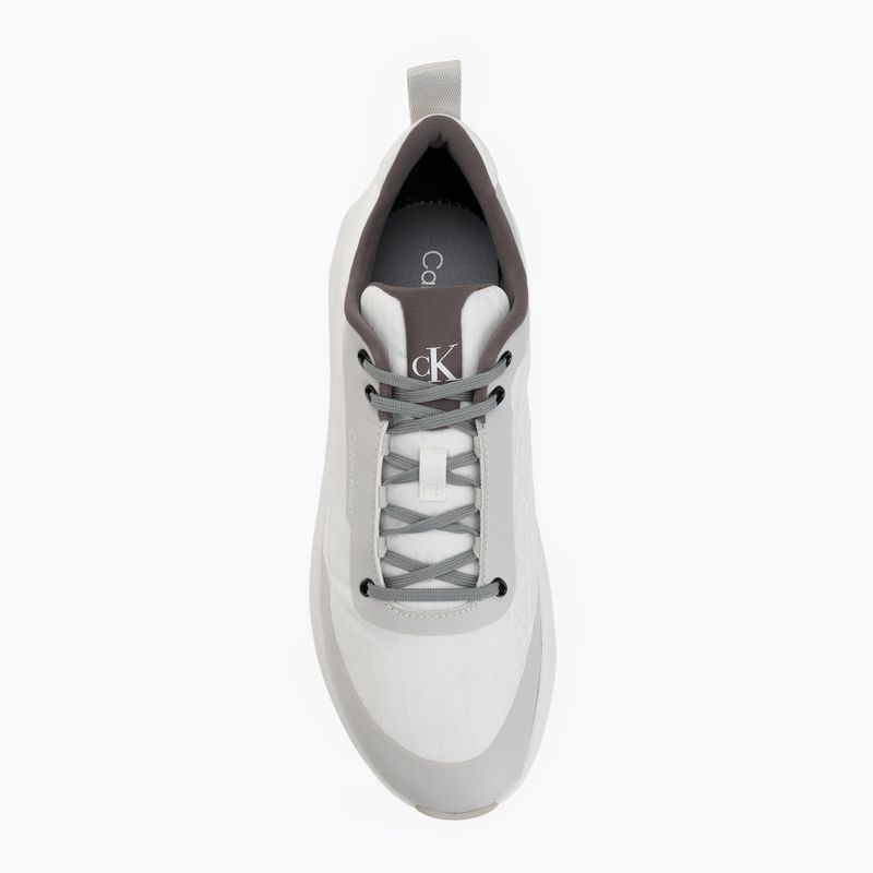 Damenschuhe Calvin Klein Chunky Runner Laceup Mix Aop white/granite road/granite gray 5