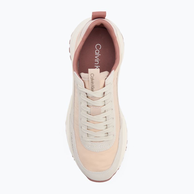 Damenschuhe Calvin Klein YW0YW02075 Hike Runner Mg Nylon Mix whisper pink/dark ecru/dusty rose 5