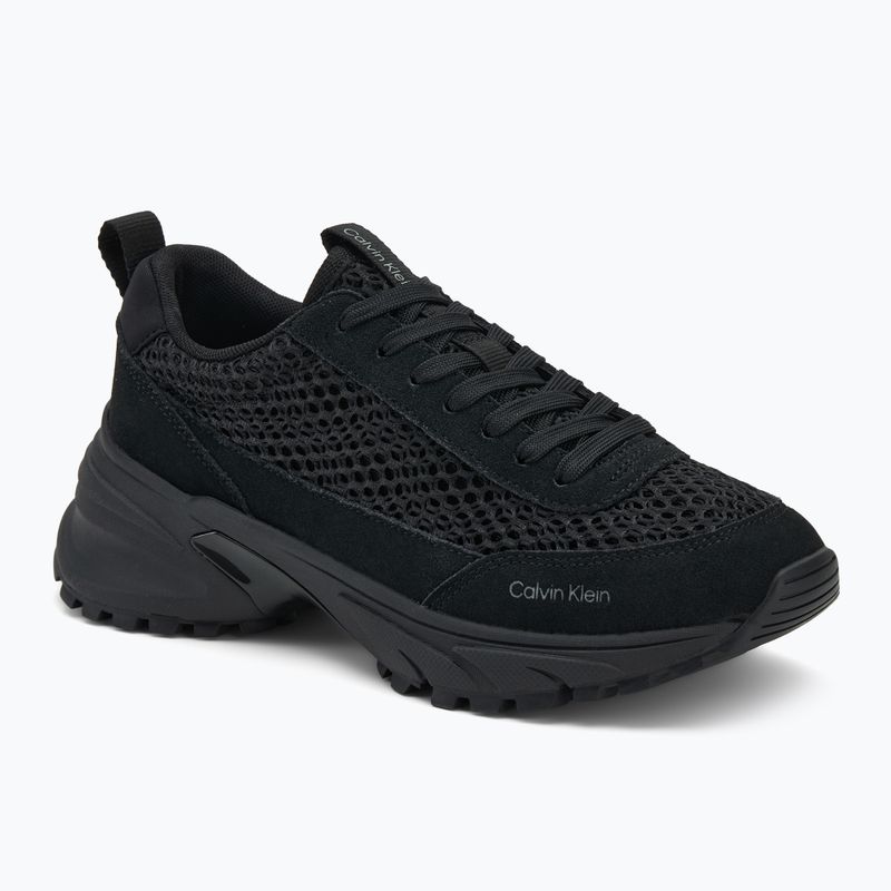 Damenschuhe Calvin Klein YW0YW02030 Hike Runner Lace Up Techmix triple black