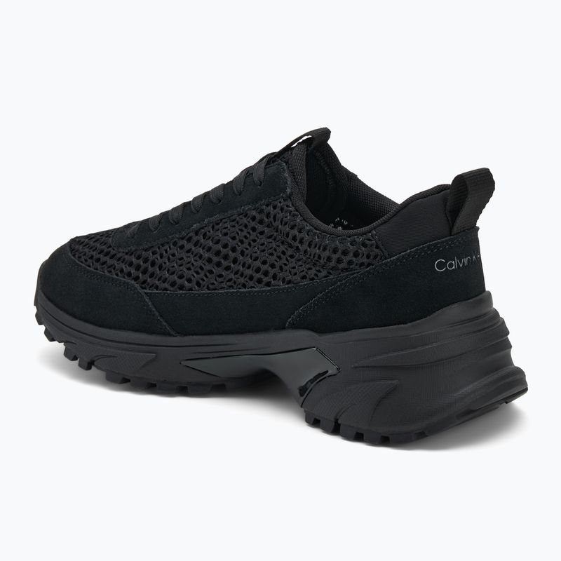 Damenschuhe Calvin Klein YW0YW02030 Hike Runner Lace Up Techmix triple black 3