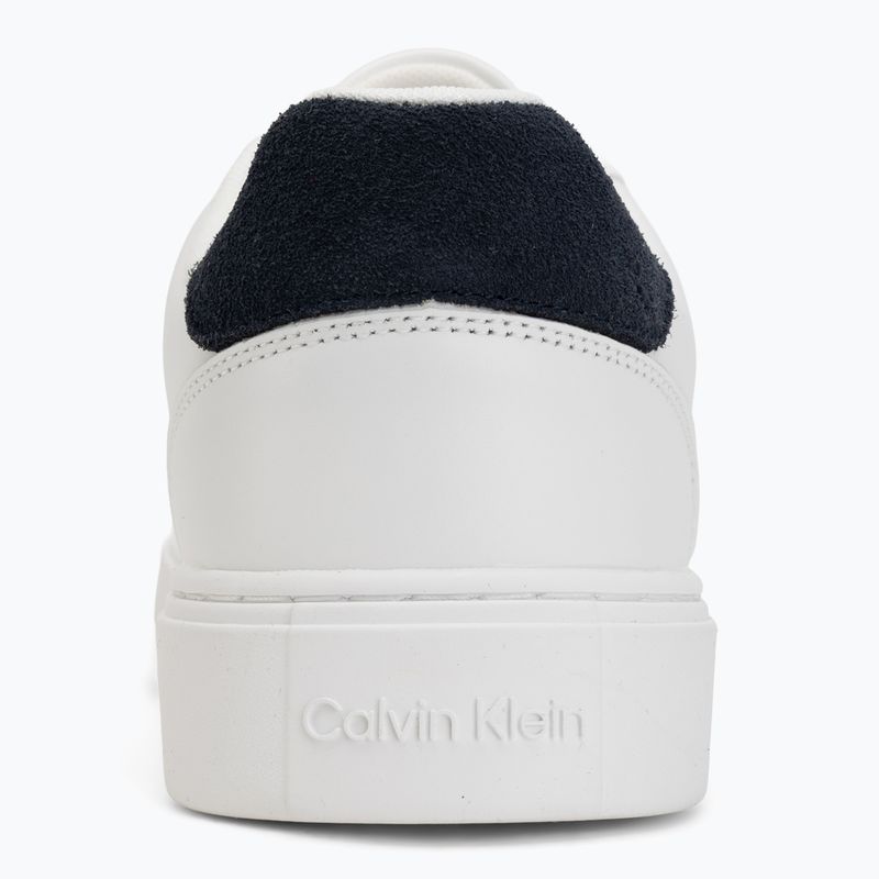 Herren Schuhe Calvin Klein YM0YM01435 Classic Cupsole Laceup Leather bright white/navy 6