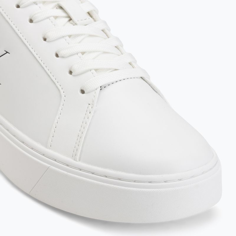 Herren Schuhe Calvin Klein YM0YM01435 Classic Cupsole Laceup Leather bright white/navy 7