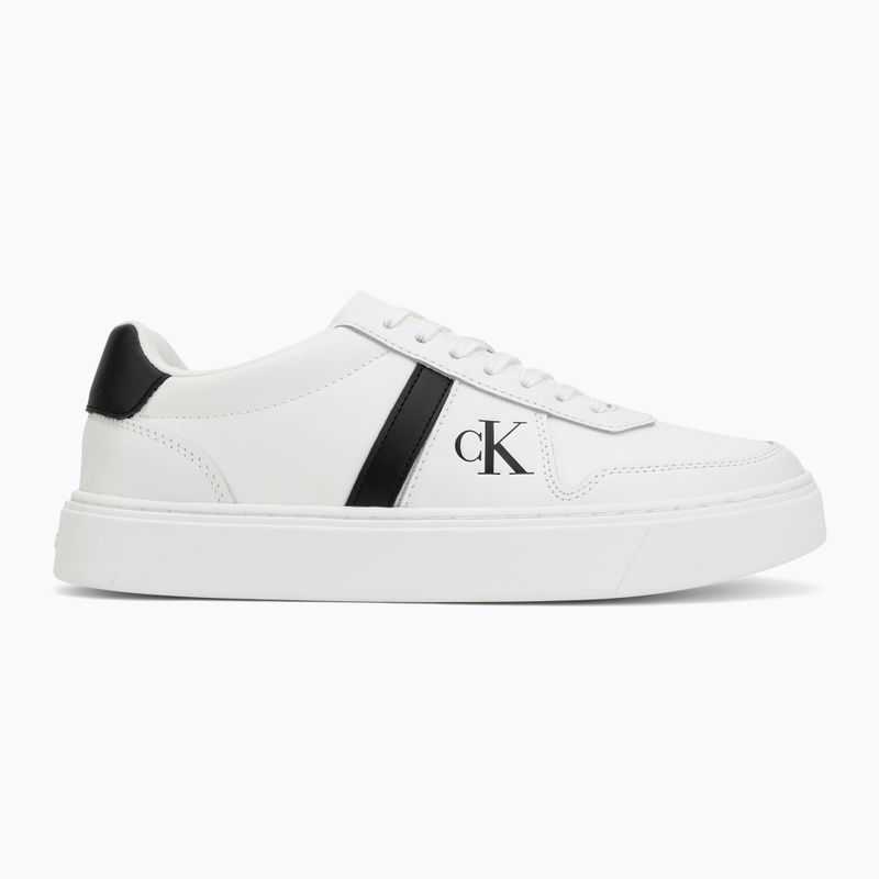 Herren Schuhe Calvin Klein HM0HM02237 Classic Cups Lace Leather EMB Tongue bright white/black 2