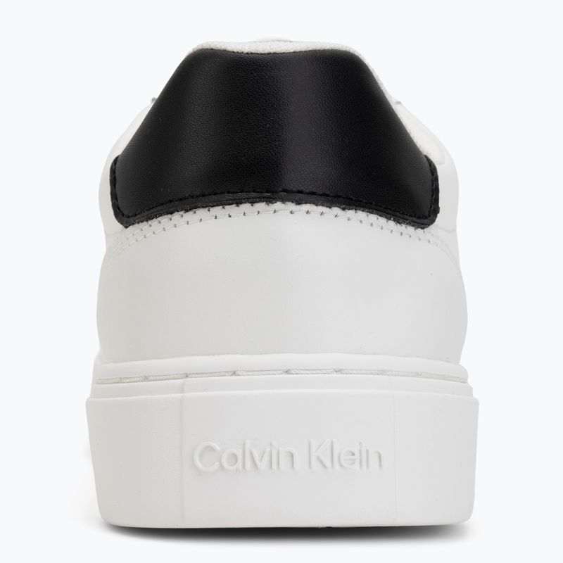 Herren Schuhe Calvin Klein HM0HM02237 Classic Cups Lace Leather EMB Tongue bright white/black 6
