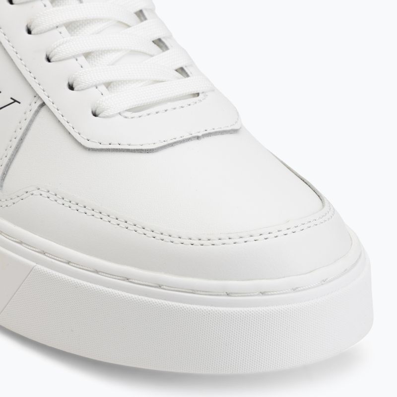Herren Schuhe Calvin Klein HM0HM02237 Classic Cups Lace Leather EMB Tongue bright white/black 7
