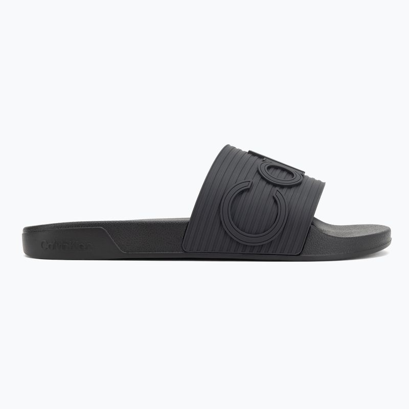 Herren-Badesandalen Calvin Klein HM0HM02113 Ess Texture triple black 2