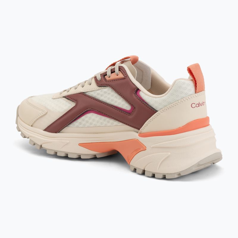 Damenschuhe Calvin Klein HW0HW03002 Hike Run Ckstripe Mesh off white/oatmeal/dusty rose 3