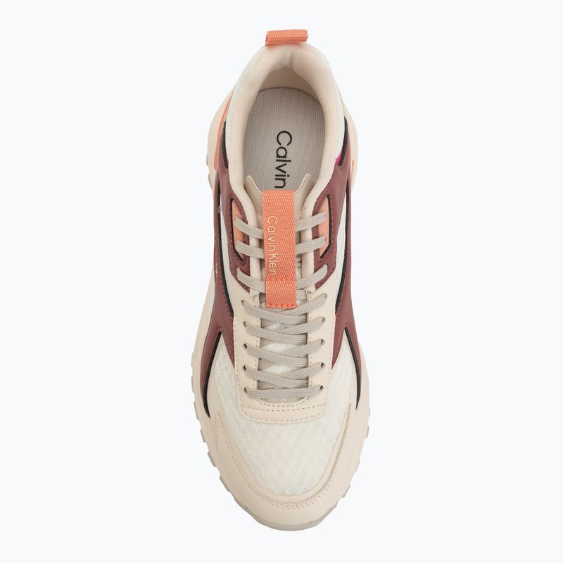 Damenschuhe Calvin Klein HW0HW03002 Hike Run Ckstripe Mesh off white/oatmeal/dusty rose 5